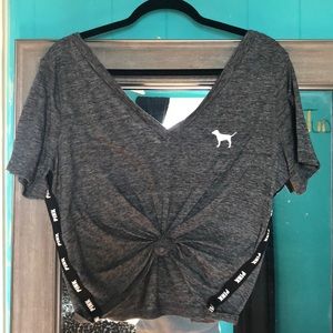 PINK off shoulder shirt